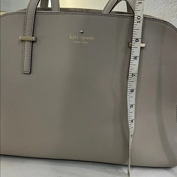 Kate Spade Taupe Satchel Bag. GUC - Picture 8 of 15